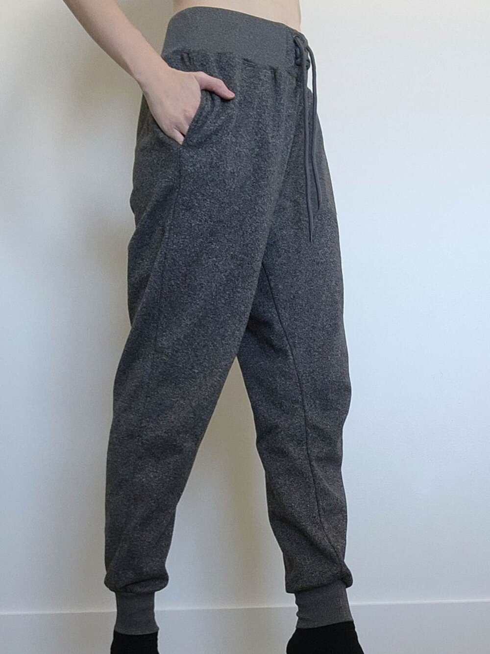 Dark Gray  Lace-Up Jogger Sweatpants